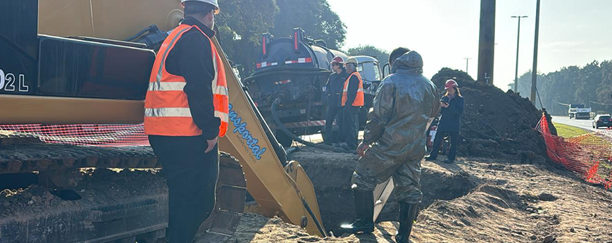 Se localizó el punto de pérdida en el oleoducto de ingreso a la refinería y desde hoy estará disponible un bypass alternativo para el suministro de crudo